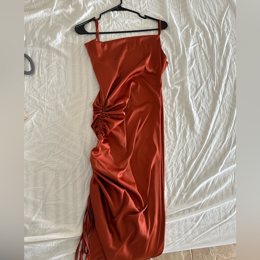 Midi silk dress